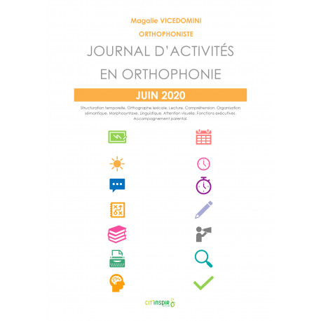 Journal d'activités en orthophonie Journal d'activités en orthophonie