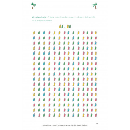 Journal d'activités en orthophonie - Août Journal d'activités en orthophonie - Août