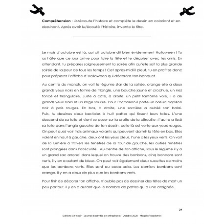 //PDF// Journal d'activités en orthophonie - Octobre //PDF// Journal d'activités en orthophonie - Octobre