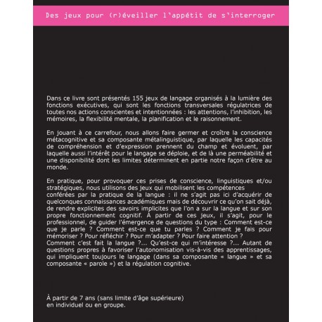 Jeux au carrefour du langage et des fonctions exécutives Jeux au carrefour du langage et des fonctions exécutives