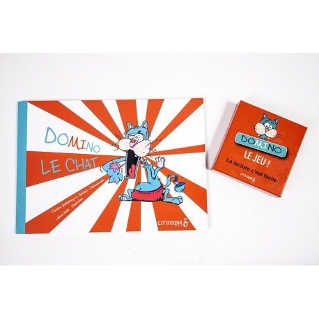 KIT Domino le chat : le livre + le jeu KIT Domino le chat : le livre + le jeu
