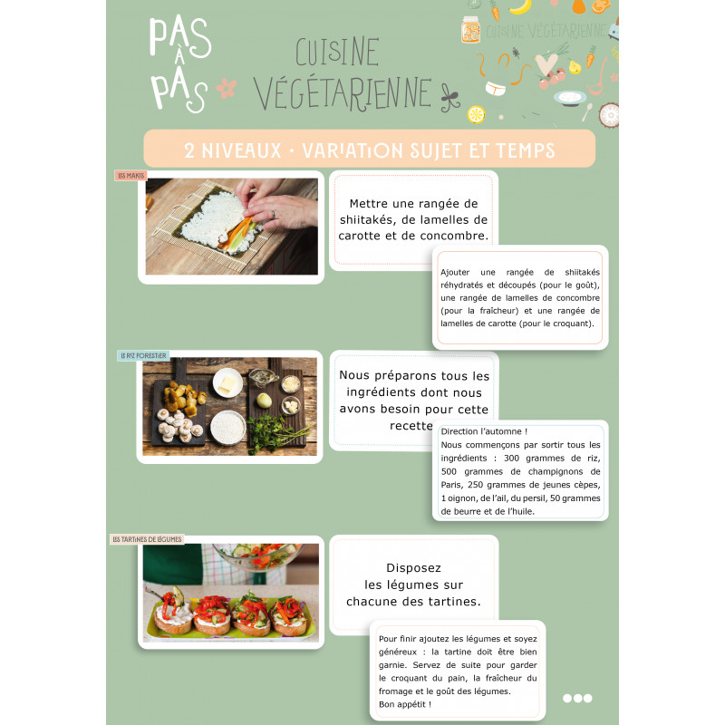 Pas à pas les recettes les plats végétariens