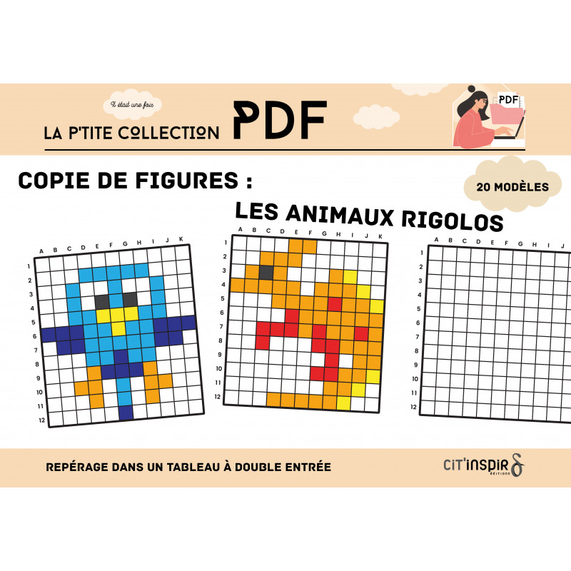 Copie de figures, les animaux rigolos