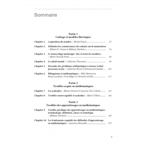 Troubles de la cognition mathématique Troubles de la cognition mathématique