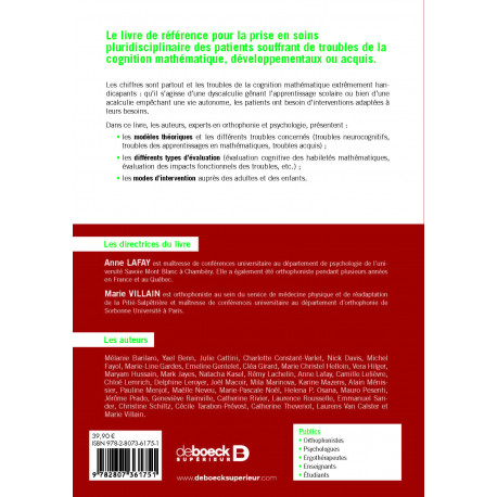 Troubles de la cognition mathématique Troubles de la cognition mathématique