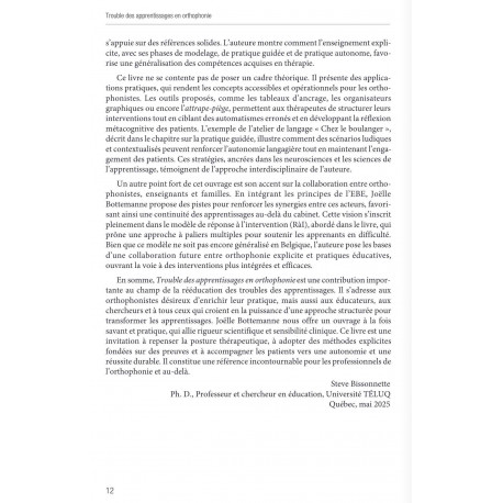 Troubles des apprentissages en orthophonie