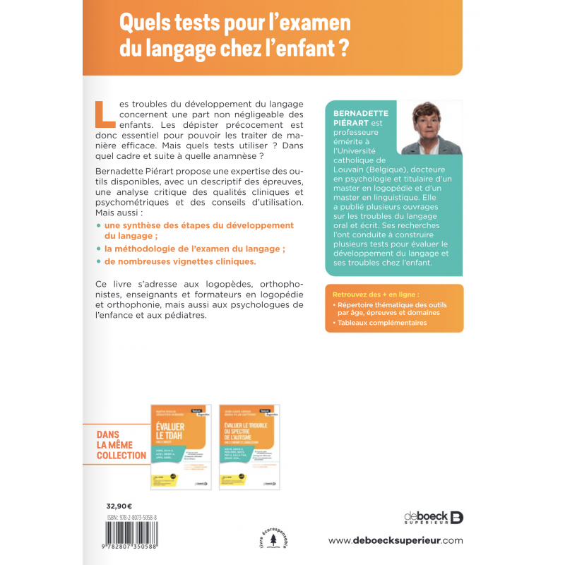 Évaluer les troubles du langage oral chez l'enfant