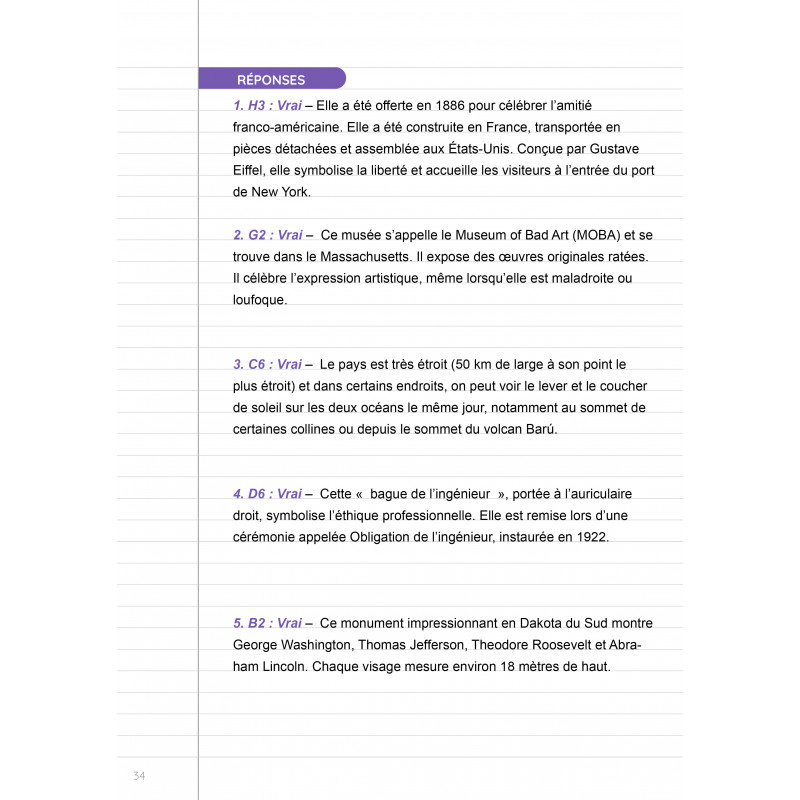 C’est VRAI ou c’est FAUX : ailleurs dans le monde