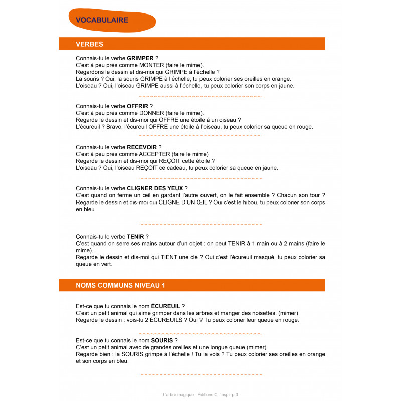 Coloriage réutilisable - ARBRE MAGIQUE