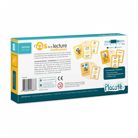 L'as de la lecture - Confusions