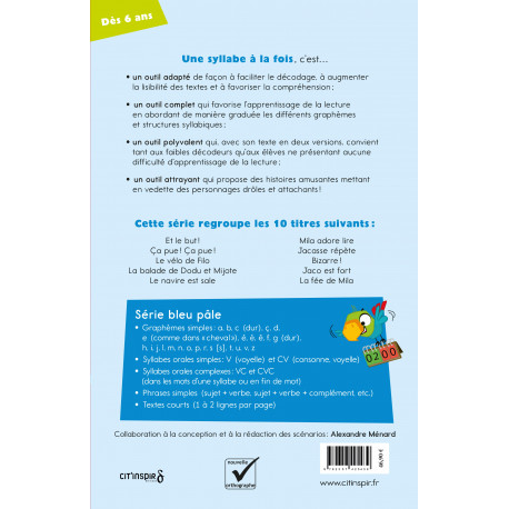 Une syllabe à la fois - Coffret 2 série bleu pâle