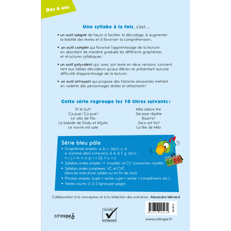 Une syllabe à la fois - Coffret 2 série bleu pâle