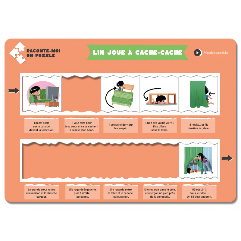 Lin joue à cache-cache