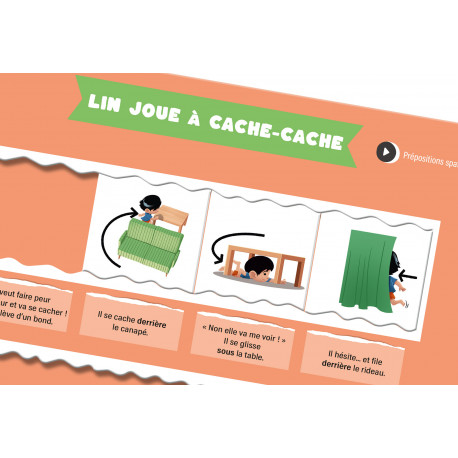Lin joue à cache-cache