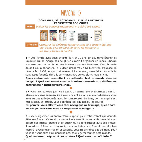 Objectif résolution : au restaurant