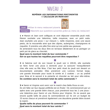 Objectif résolution : au restaurant