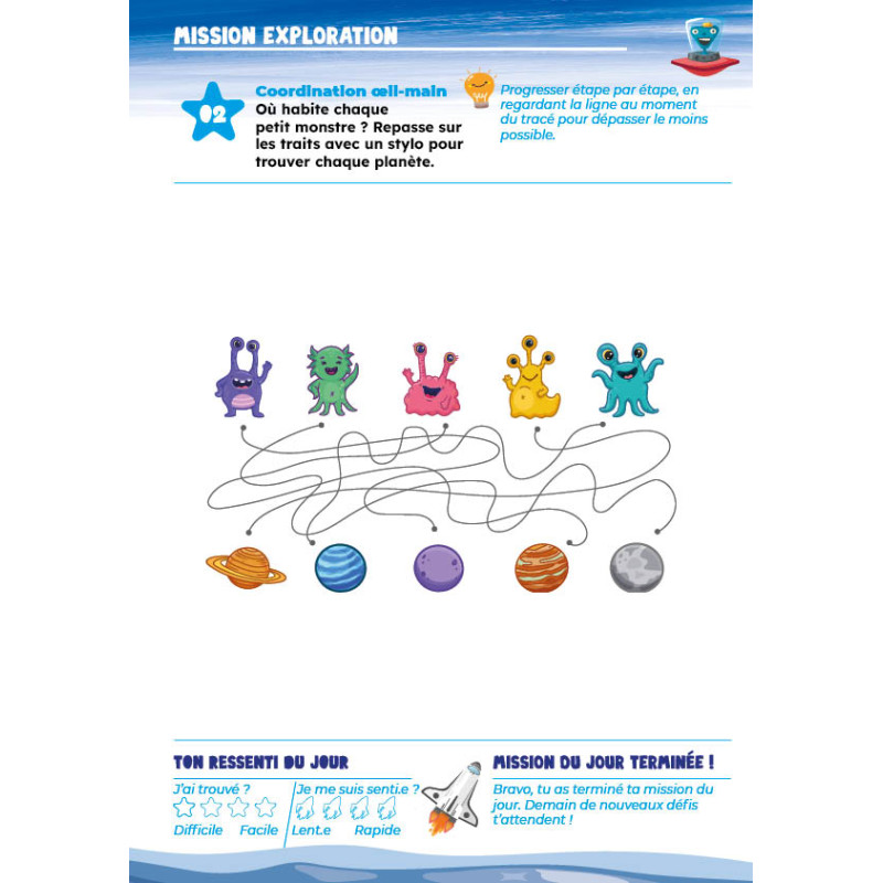 Cahier d'entraînement neurovisuel