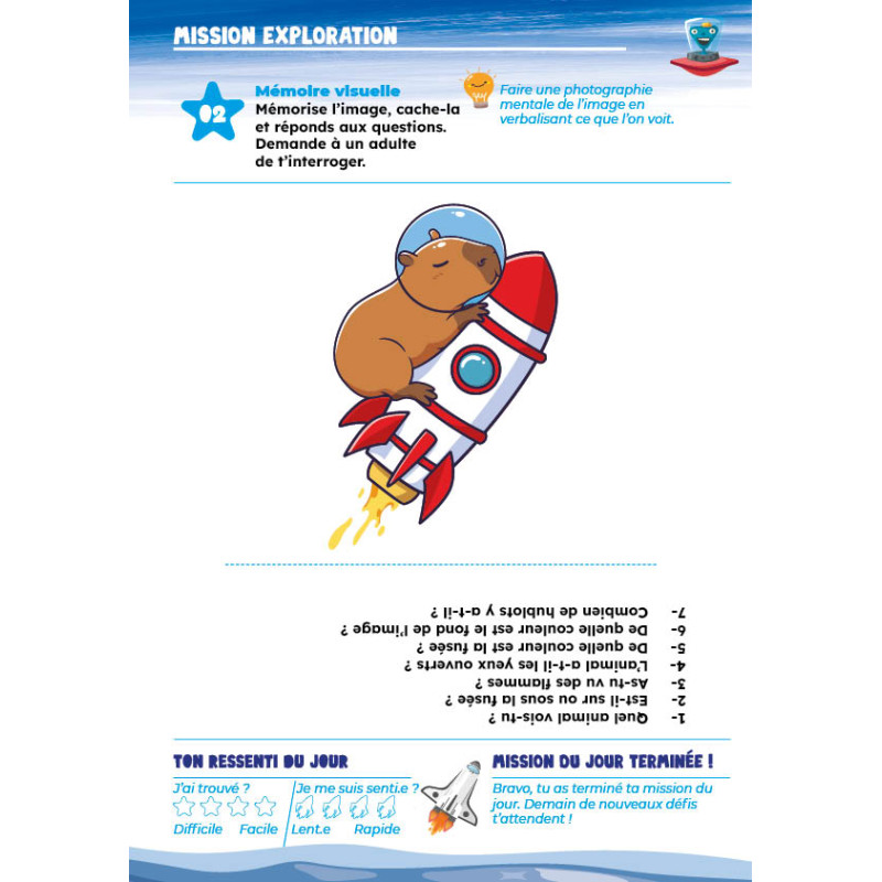 Cahier d'entraînement neurovisuel
