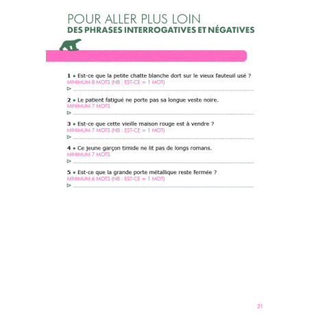 A l'essentiel - Cahier d’orthophonie pour alléger les phrases et clarifier le discours